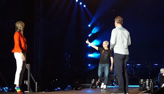 Apple CEO Tim Cook at Loveloud festival