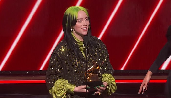 Billie Eilish Wins Best New Artist 2020 grammy