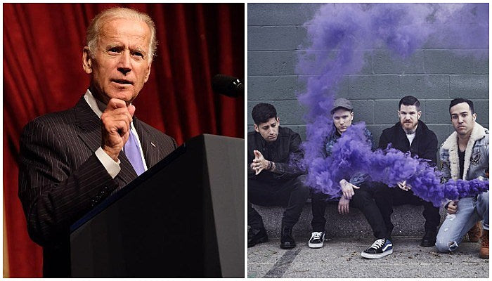 Joe Biden inauguration Fall Out Boy