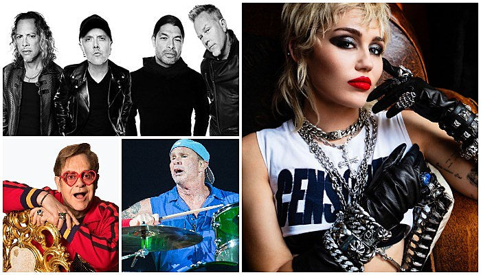 Miley Cyrus Metallica Elton John Chad Smith