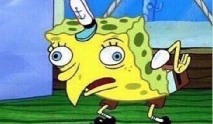 mocking spongebob meme