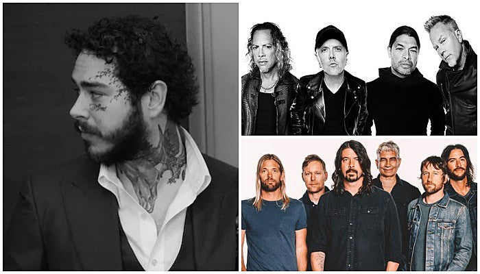 Post Malone Metallica Foo Fighters