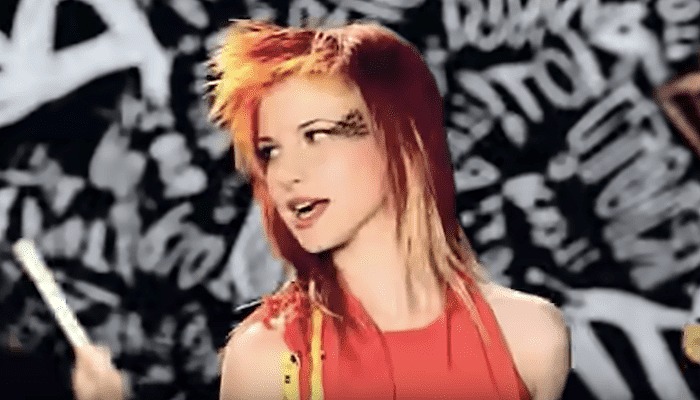 paramore misery business riot hair