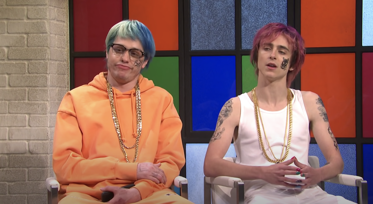 saturdy night live scene sketches, Saturday night live scene sketches, pete davidson, timothee chalamet