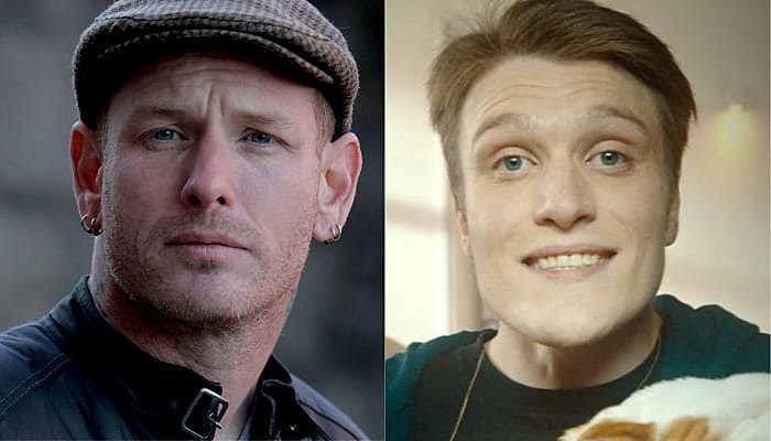 Neck Deep singer Ben Barlow and Corey Taylor of Slipknot.