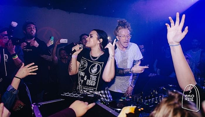 demi lovato travis clark emo nite
