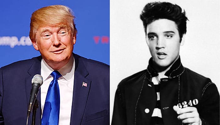 Donald Trump and Elvis.