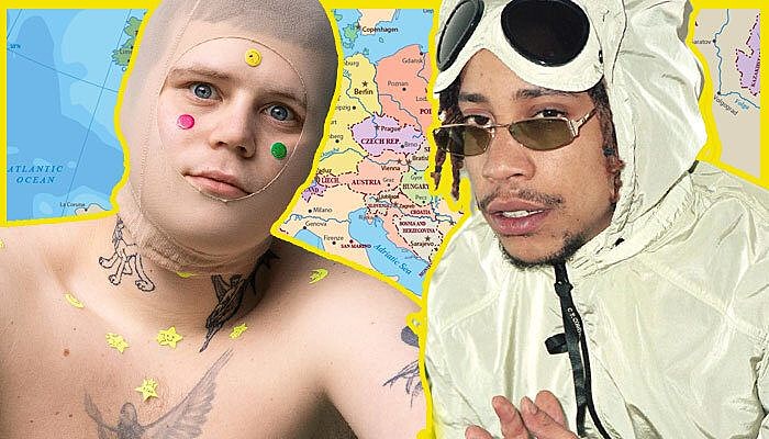european emo rap yung lean green montana