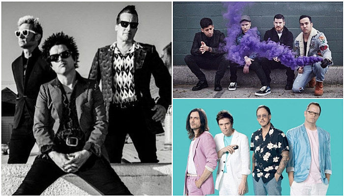 Green Day, Fall Out Boy, Weezer