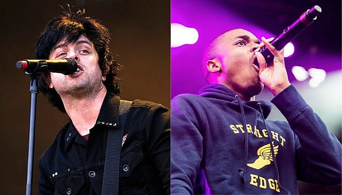 Green Day frotnman Billie Joe Armstrong and Vince Staples.