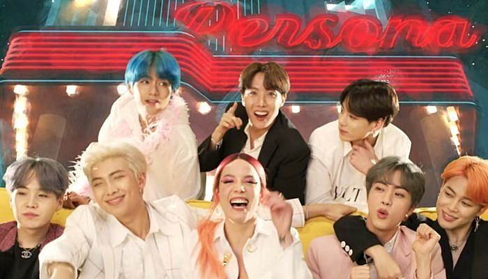 Halsey BTS "Boy With Luv" video