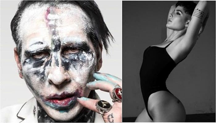 Halsey and Marilyn Manson
