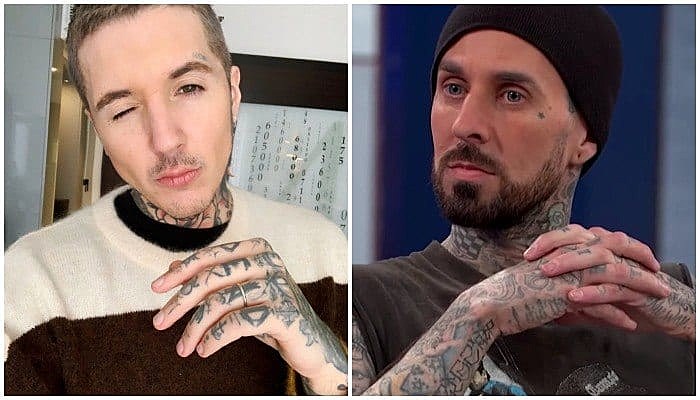 knuckle tattoos oli sykes travis barker