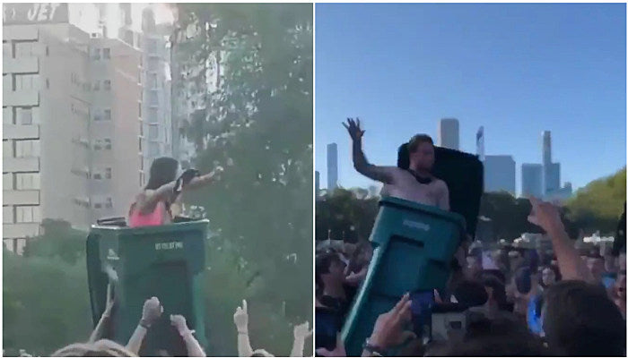 Lollapalooza, trash can