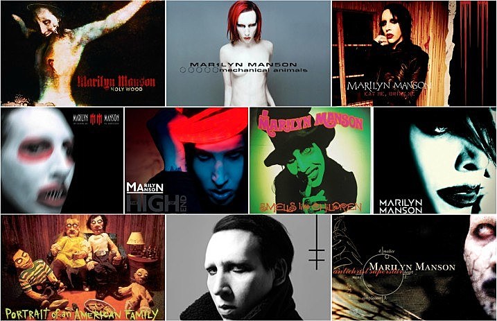 marilyn_manson_album_collage