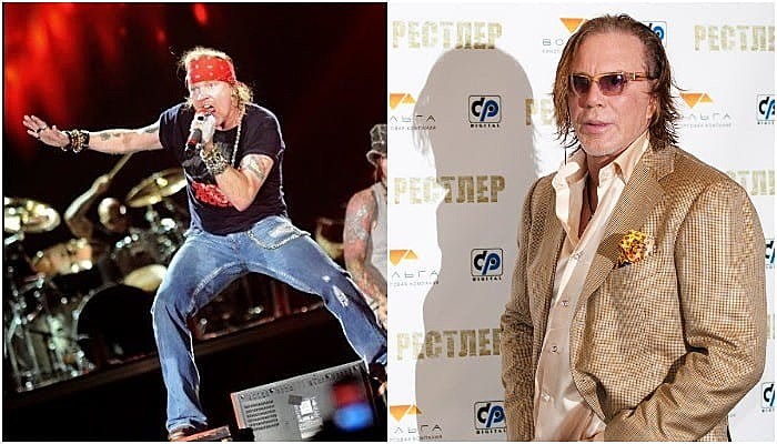 Axl Rose, Mickey Rourke