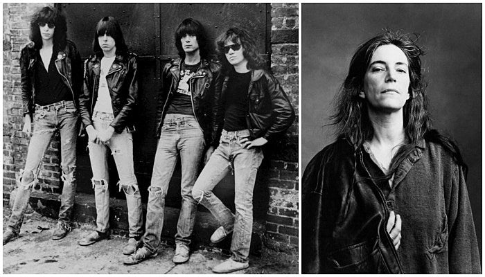 New york city punk rock from the 70s, patti smith ramones