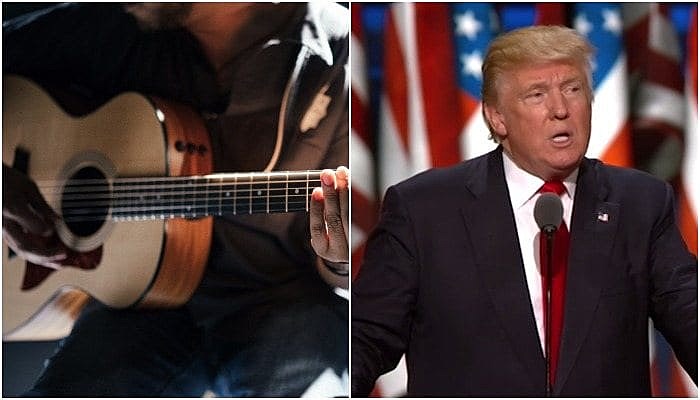 music store, trump