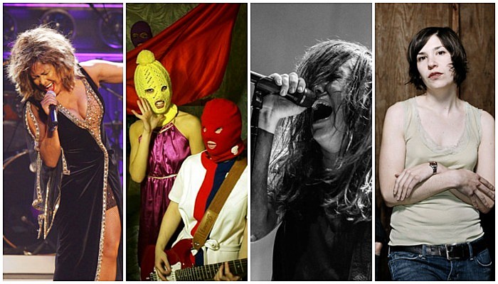 women musicians books, tina turner, pussy riot, laura jane grace, sleater-kinney carrie brownstein