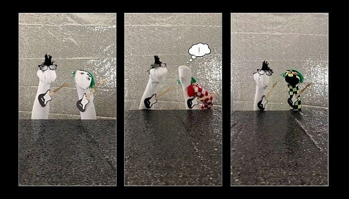 Simple Creatures sock puppets