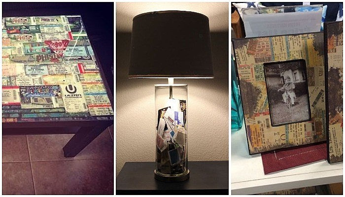 concert tickets stub crafts