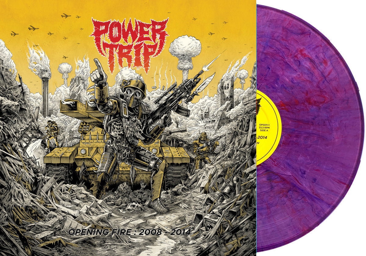 POWER TRIP 'OPENING FIRE 2008-2014' LP (Purple Vein Vinyl)