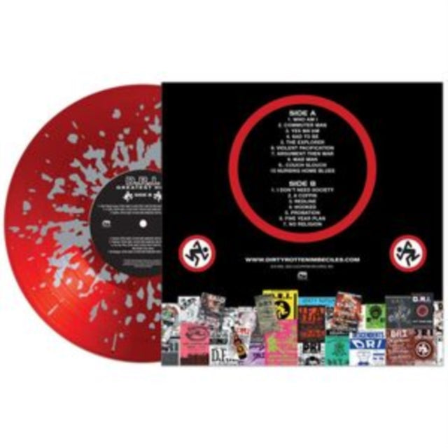 D.R.I. 'GREATEST HITS' LP (Red/Silver Splatter Vinyl)