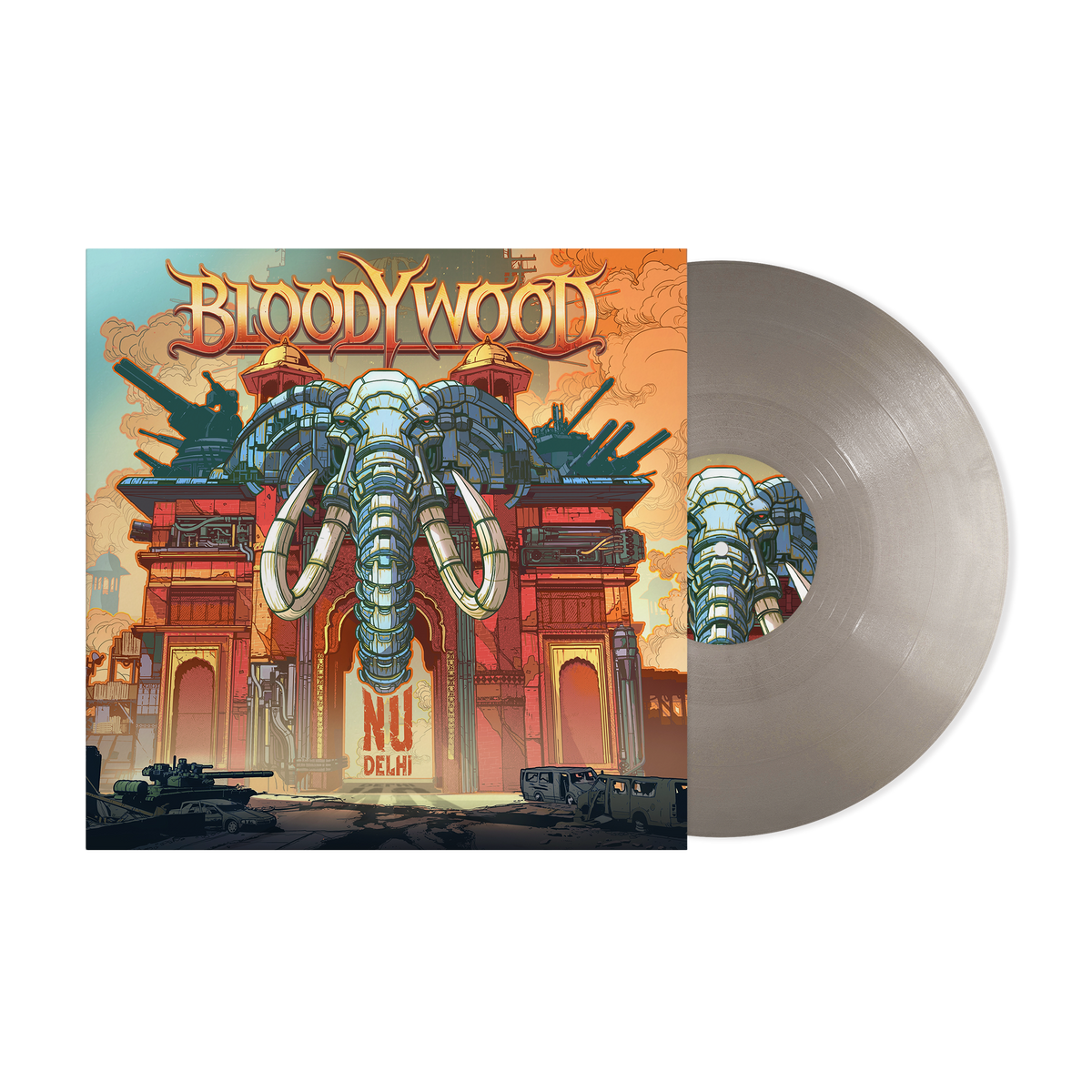BLOODYWOOD'NU DELHI' LP (Limited Edition ' Only 300 Made, Opaque Silver Vinyl)