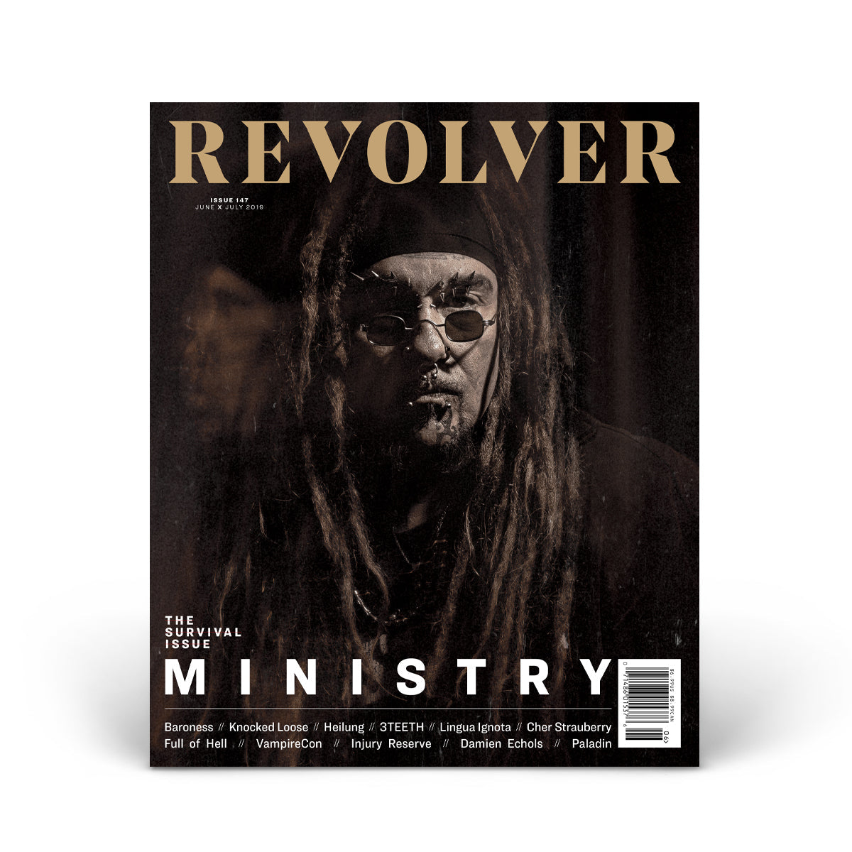 REVOLVER JUNE/JULY 2019 SURVIVAL ISSUE COVER 1 FEATURING MINISTRY