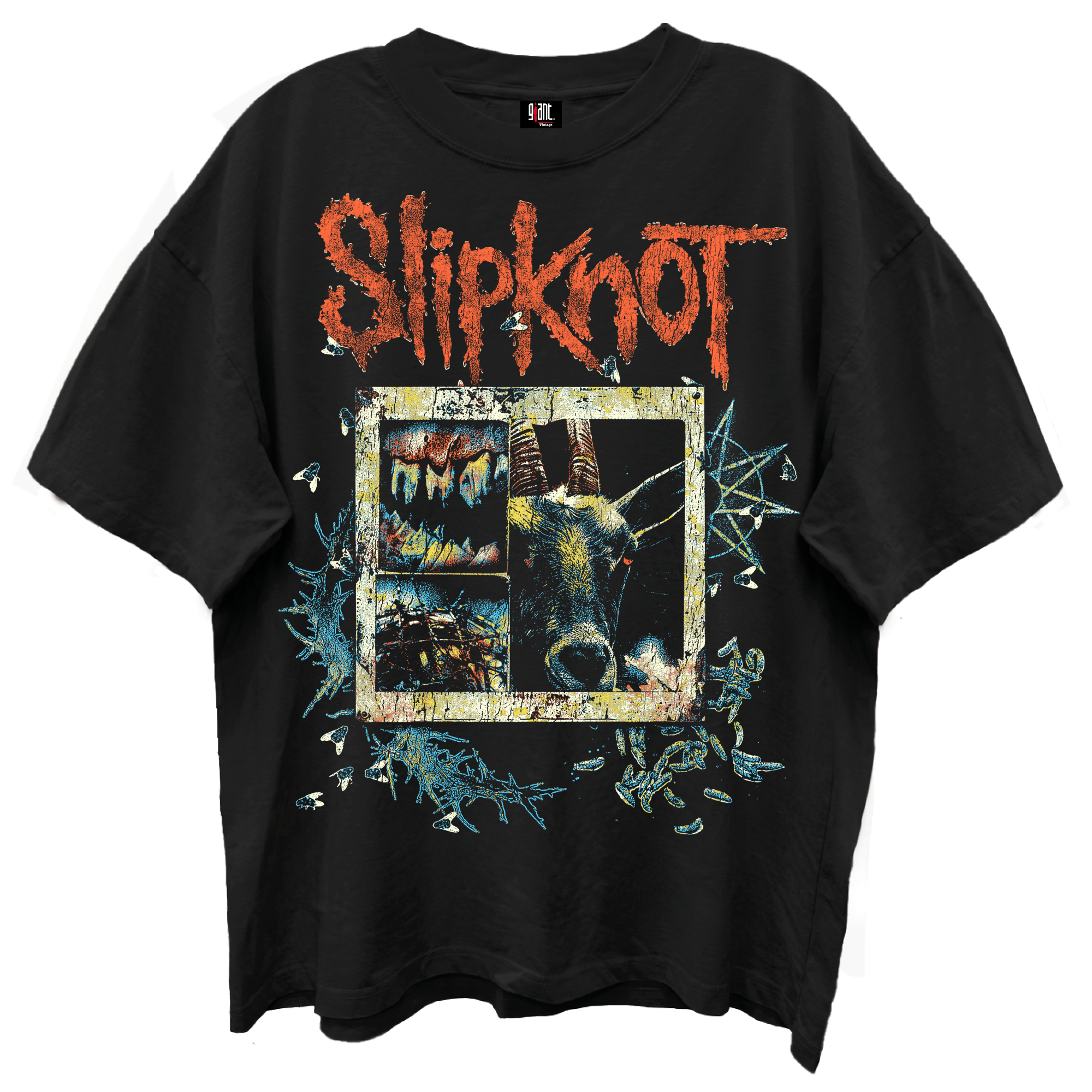 SLIPKNOT EVERGREEN GIANT VINTAGE LIMO BLACK T-SHIRT
