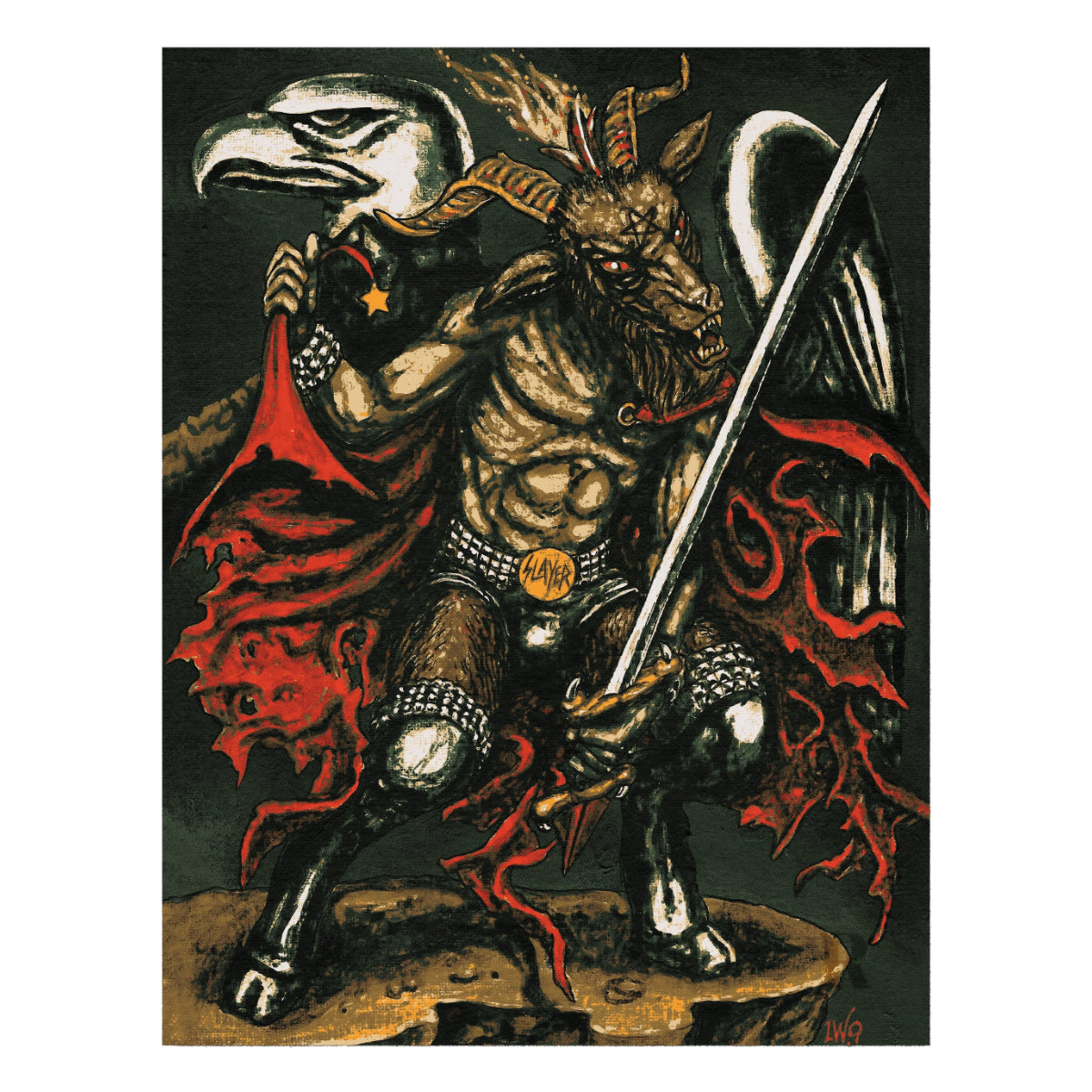 SLAYER INSPIRED ART PRINT - ONLY 250 AVAILABLE