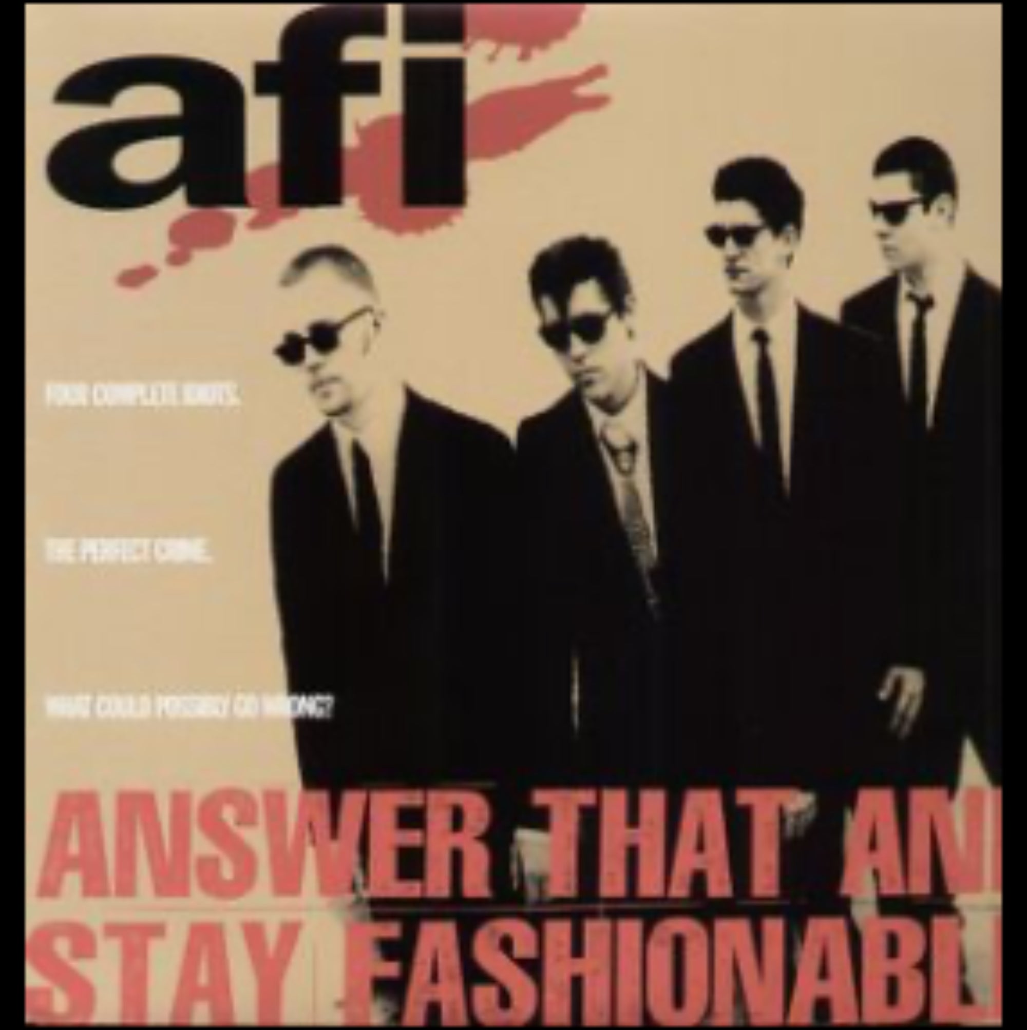 AFI 'ANSWER THAT AND STAY FASHIONABLE' LP