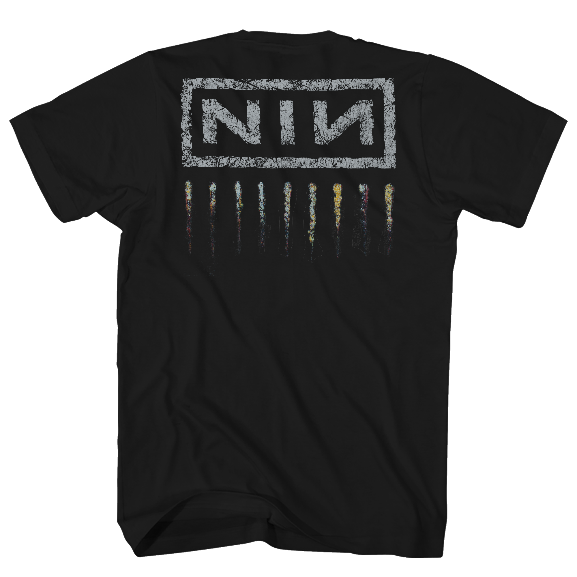 NINE INCH NAILS DOWNWARD SPIRAL FRT/BACK BLACK T-SHIRT