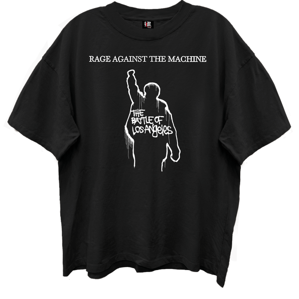 RAGE AGAINST THE MACHINE BATTLE OF LOS ANGELES GIANT VINTAGE BLACK T-S