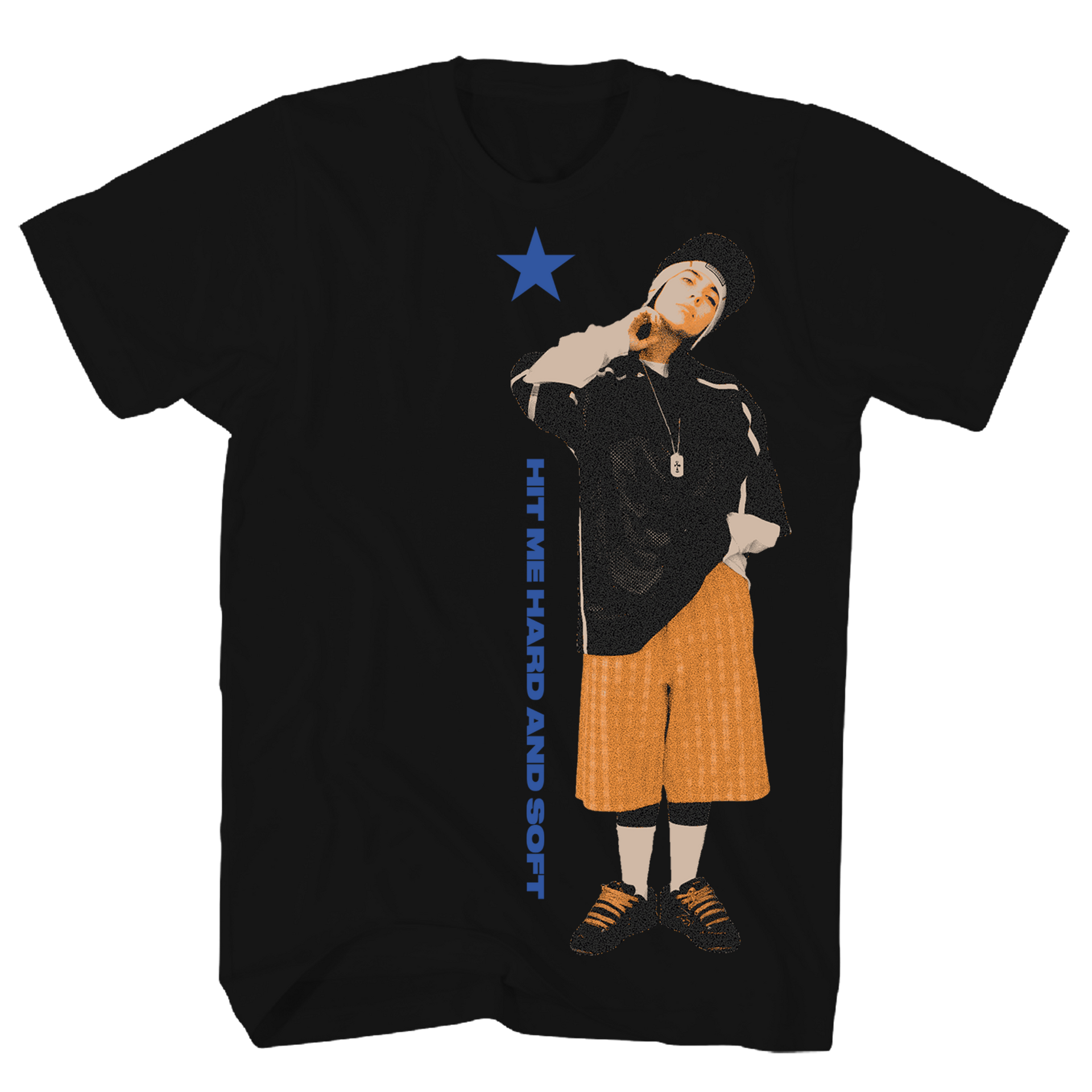 BILLIE EILISH HIT ME HARD AND SOFT RECYCLED ECOMAX BLACK T-SHIRT