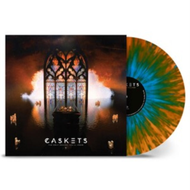 CASKETS'THE ONLY HEAVEN YOU'LL KNOW' LP (Orange Sky Blue Splatter Vinyl)