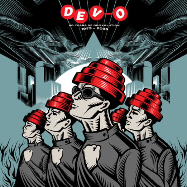 DEVO '50 YEARS OF DE-EVOLUTION 1973-2023' 2LP (Red & Blue Vinyl)