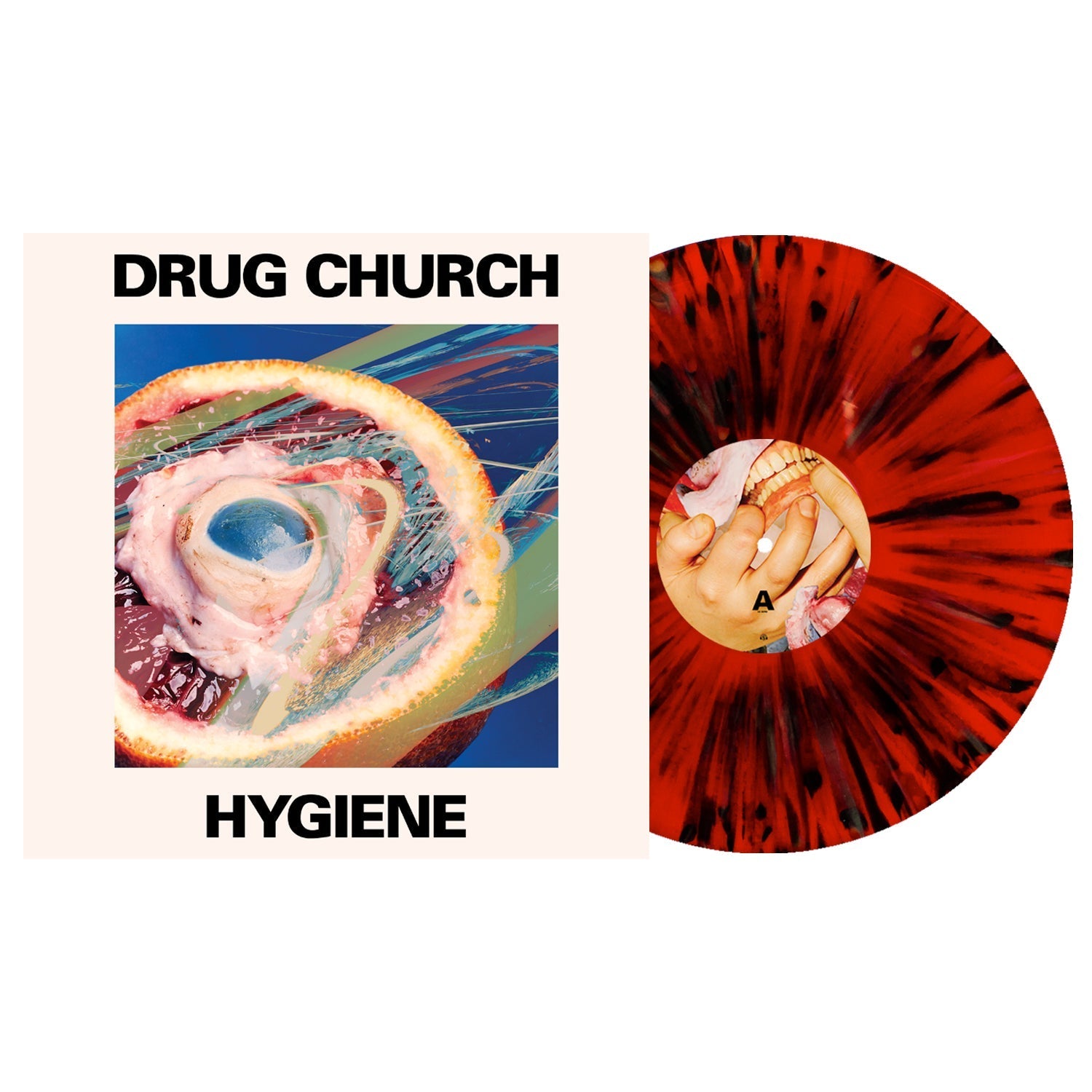 DRUG CHURCH 'HYGIENE' LIMITED EDITION BLOOD RED WITH BLACK SPLATTER LP – ONLY 300 MADE