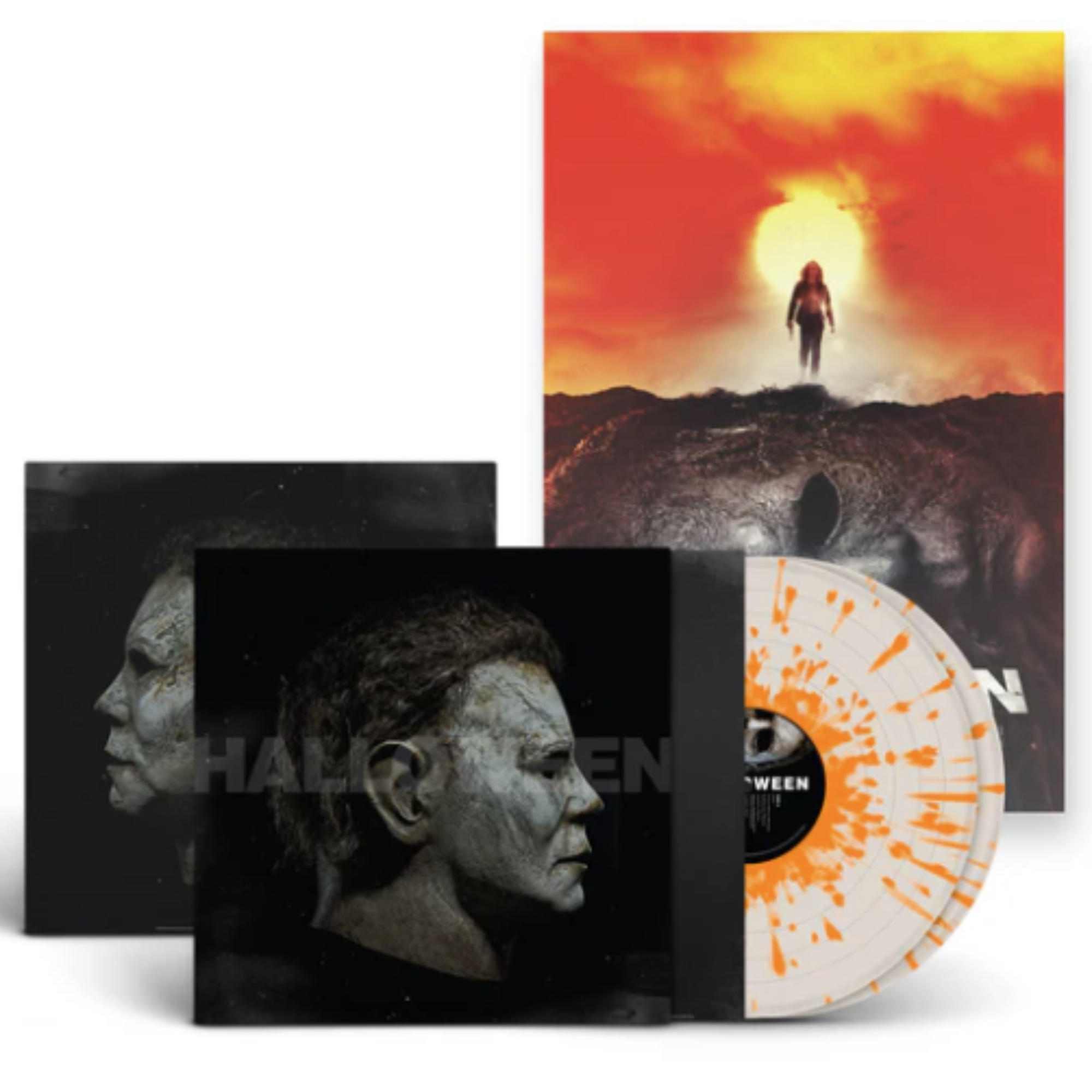 HALLOWEEN SOUNDTRACK 2LP (Music by John Carpenter, Art Edition, Bone White w/Orange Splatter Vinyl)