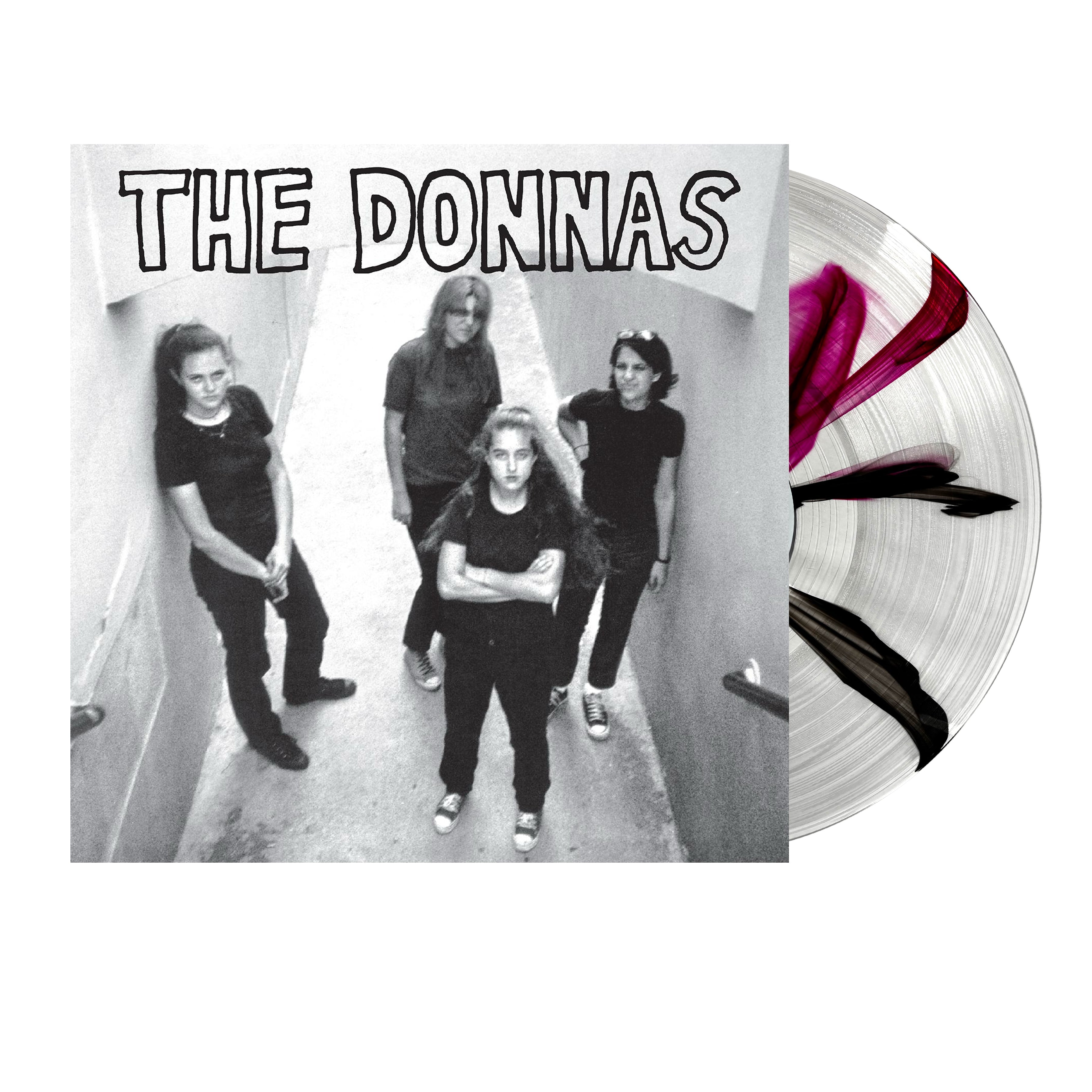 THE DONNAS 'ALL-ANALOG' LP (Clear w/Black & Purple 