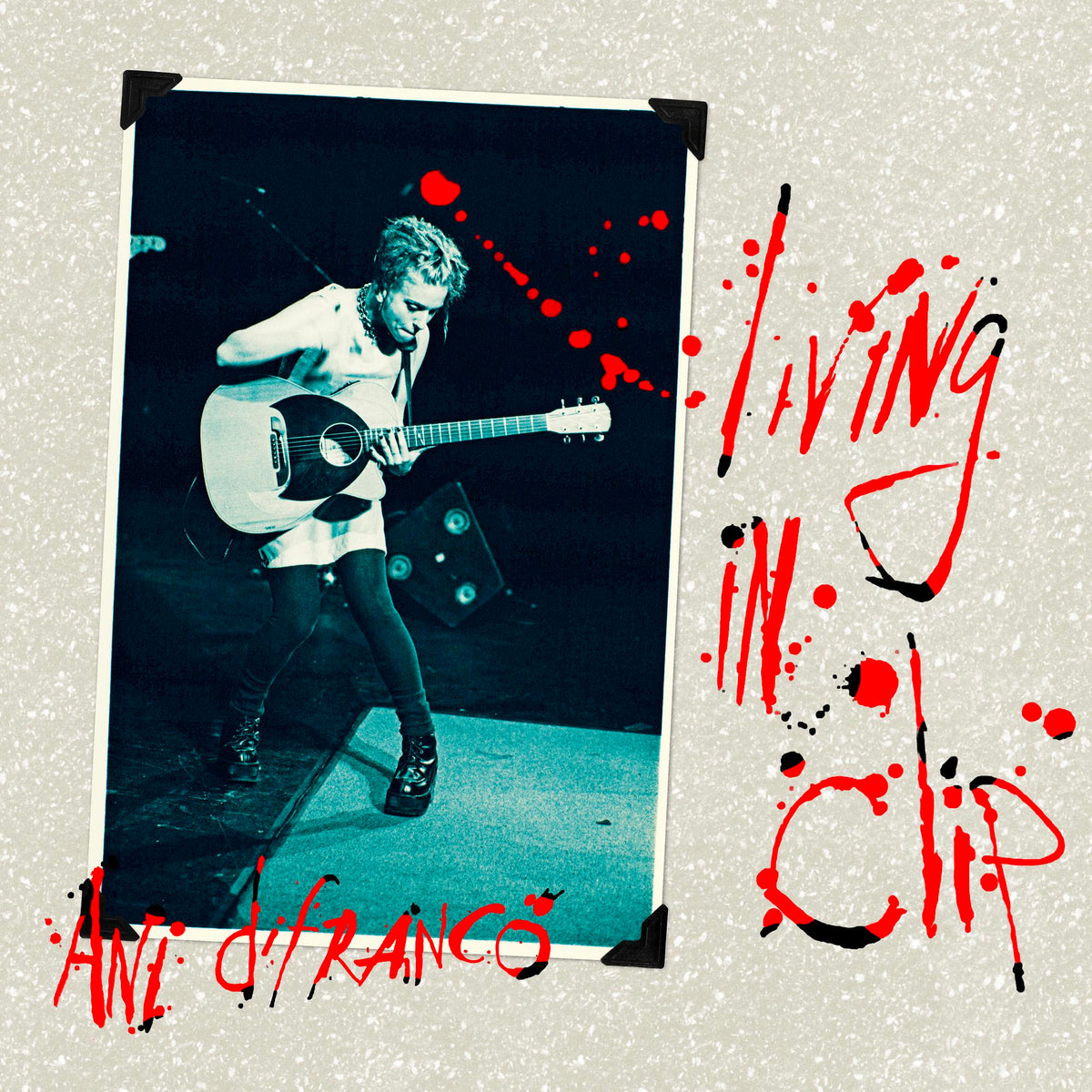 ANI DIFRANCO 'LIVING IN CLIP' 3LP (25th Anniversary Edition, Clearwater Blue Swirl Vinyl)