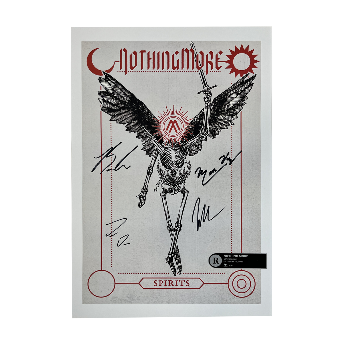 NOTHING MORE X AFTERSHOCK FESTIVAL 2022 LIMITED EDITION SIGNED POSTER