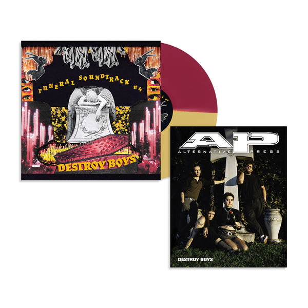 ALTERNATIVE PRESS FALL 2024 ISSUE FEATURING DESTROY BOYS + ‘FUNERAL SOUNDTRACK #4’ LP (Limited Edition – Only 500 Made, Red & Gold Split Vinyl)