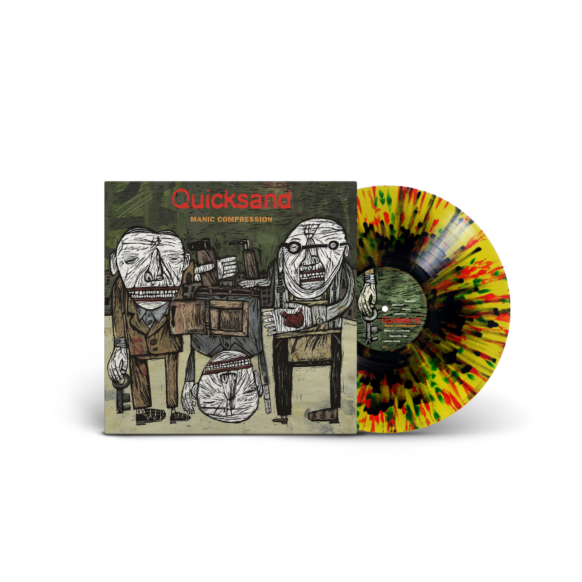QUICKSAND ‘MANIC COMPRESSION’ 30TH ANNIVERSARY LP (Exclusive – Limited to 400, Yellow Landmine Splatter Vinyl)