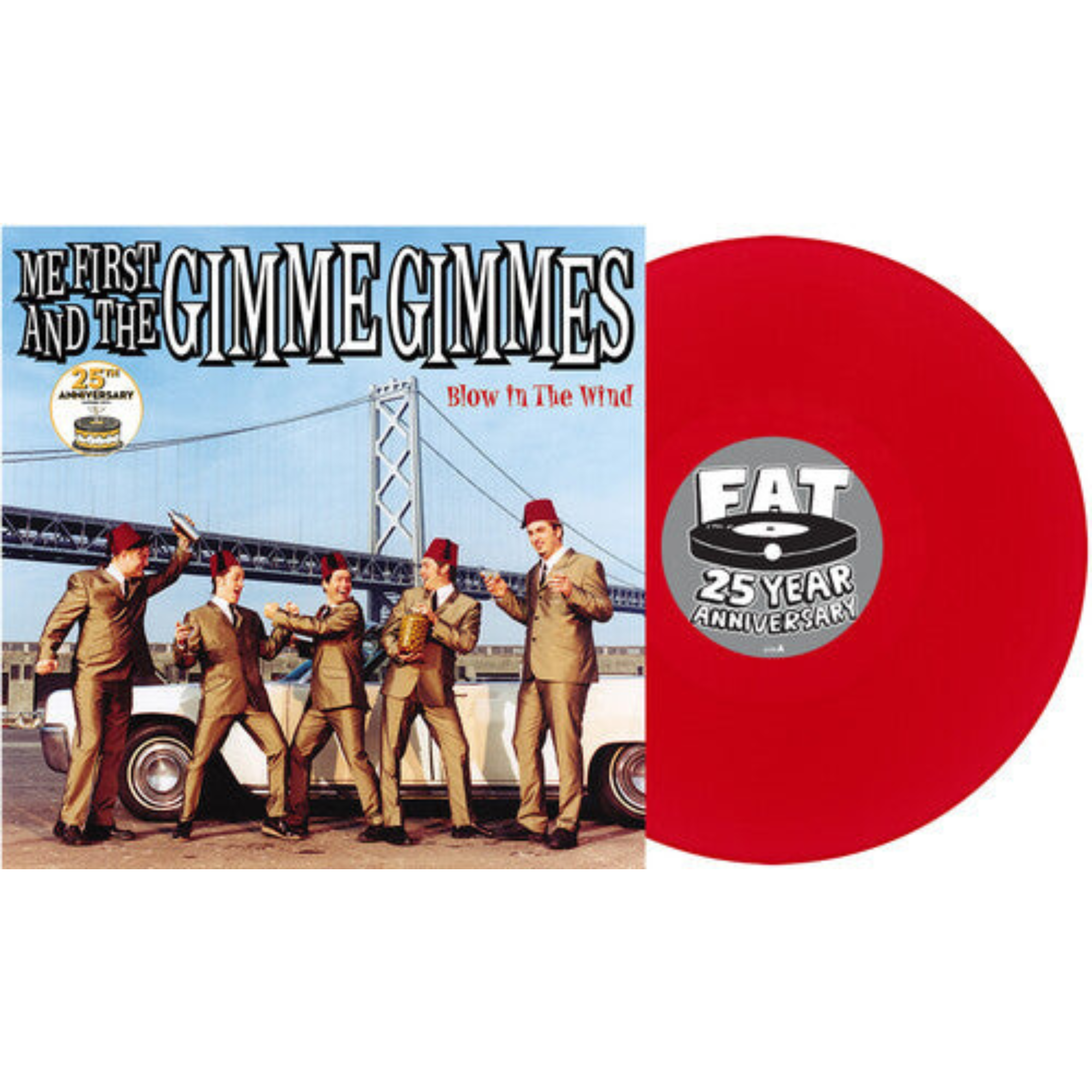 ME FIRST AND THE GIMME GIMMES 'BLOW IN THE WIND' LP (25th Anniversary, Apple Red Vinyl)