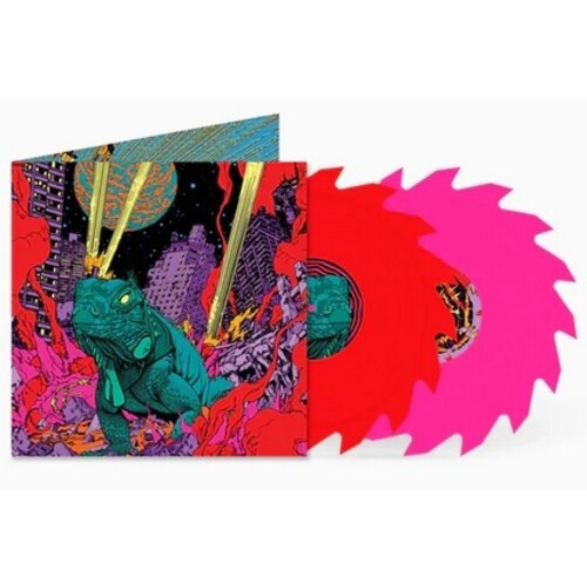 KING GIZZARD & THE LIZARD WIZARD 'PETRODRAGONIC APOCALYPSE LIVE' 2LP (Color Buzzsaw Shaped Vinyl)
