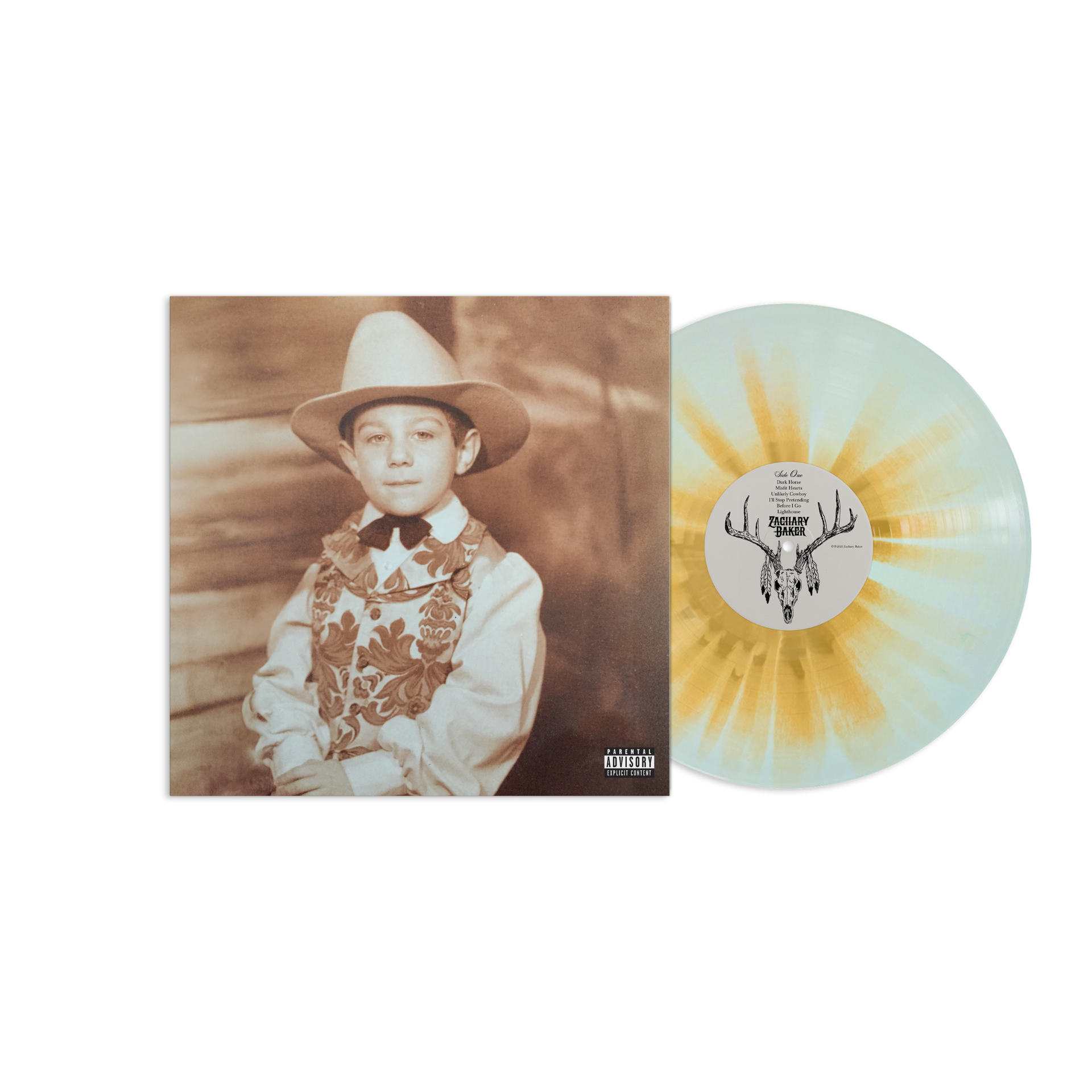 ZACHARY BAKER 'DARK HORSE' LP (Exclusive – Limited to 200, Sky Blue w/