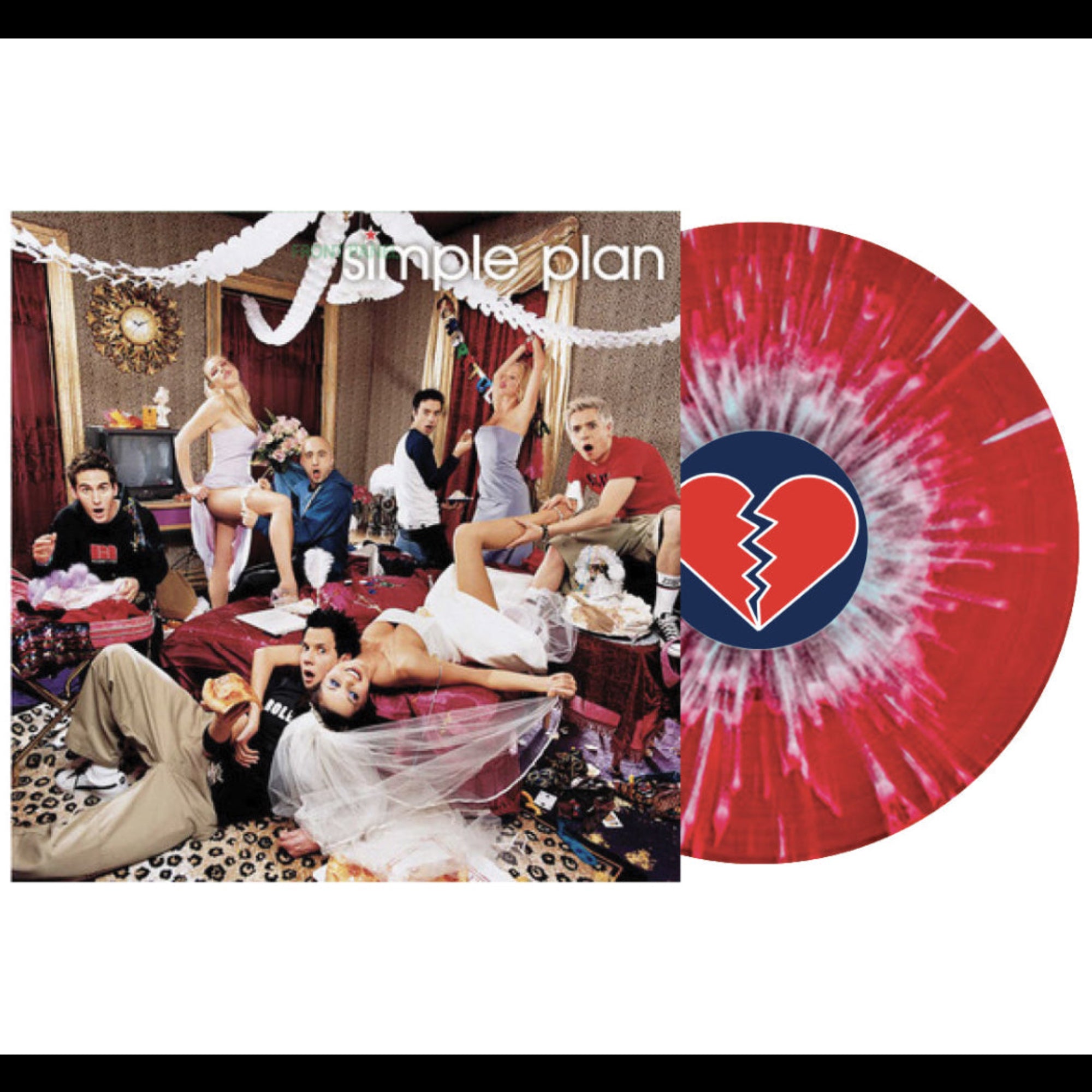 SIMPLE PLAN ‘NO PADS, NO HELMETS...JUST BALLS’ LP (Limited Edition – Only 700 Made, Red White Splatter Vinyl) + SPECIAL COLLECTOR'S EDITION DELUXE MAGAZINE