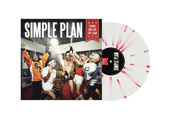 SIMPLE PLAN ‘TAKE ONE FOR THE TEAM’ LP (Limited Edition – Only 500 Made, White with Red Splatter Vinyl)