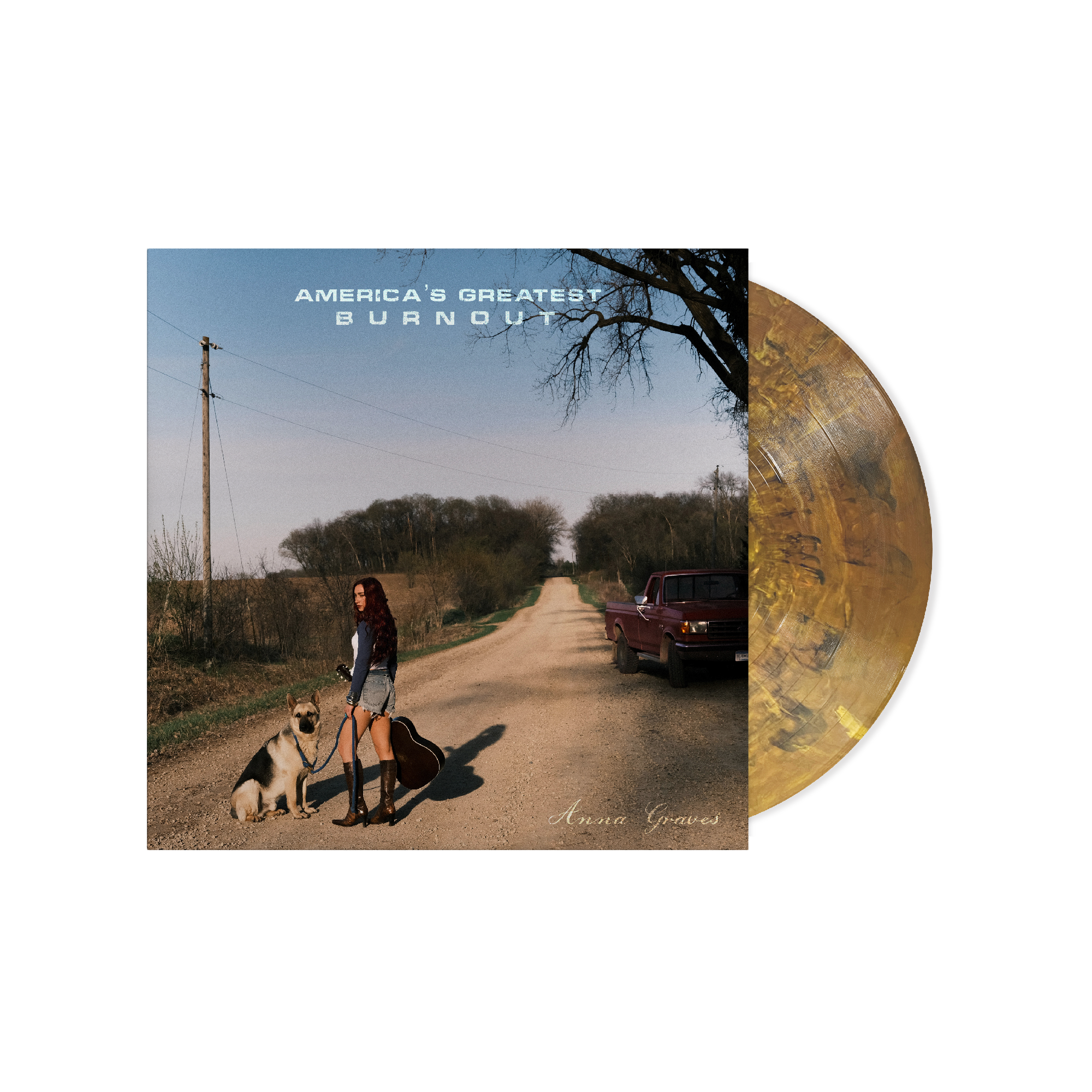 ANNA GRAVES 'AMERICA'S GREATEST BURNOUT' LP (Metallic Blend Eco-Mix Vinyl)